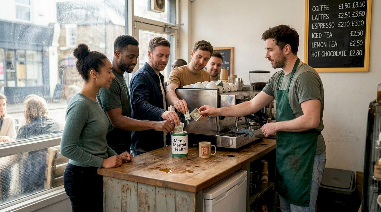 How local cafes fundraise for men's mental health UK