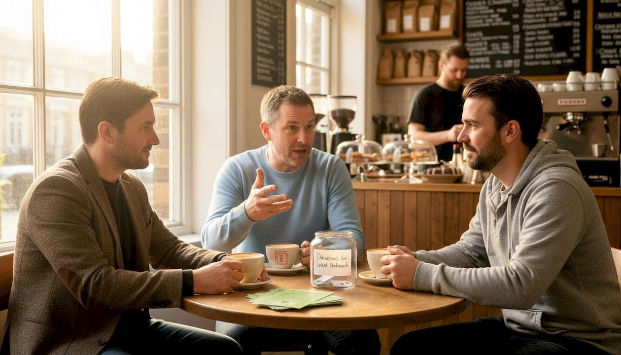 How to run charity coffee sales for men's mental health