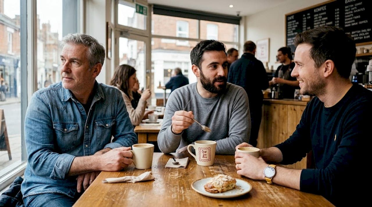 Mental wellbeing support for UK men: coffee initiatives